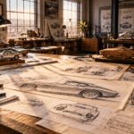 From Blueprint to Wall Art: The Creative Side of Automotive Design Sketches